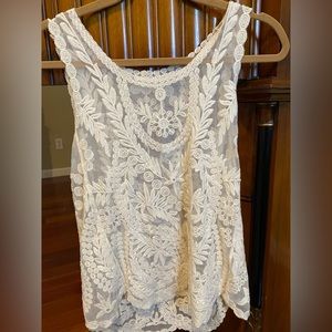 Ivory Boho tank